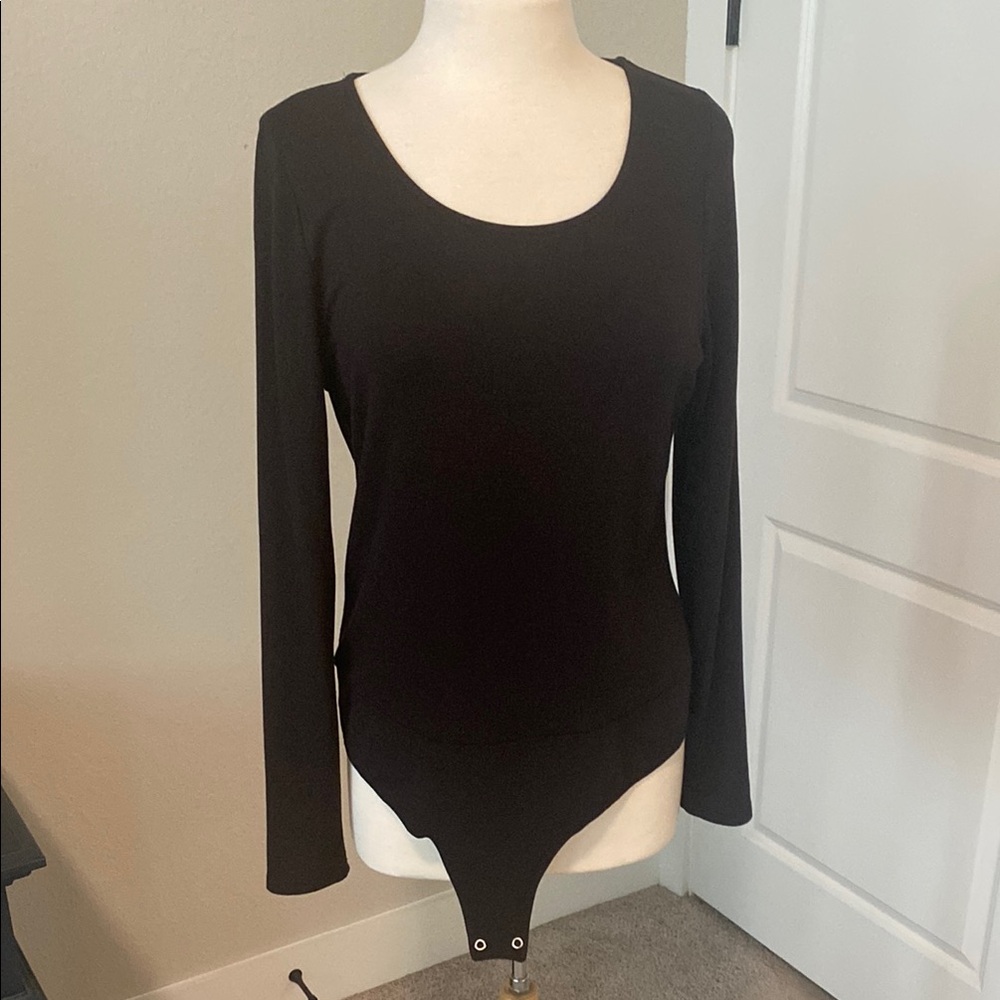 Black Long Sleeve Bodysuit